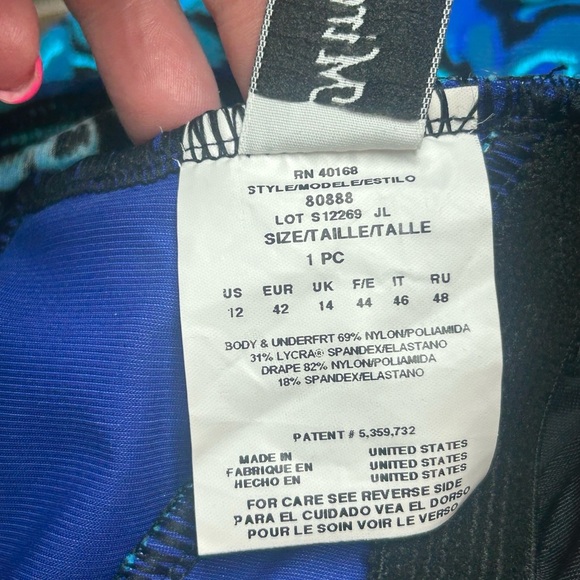 Miraclesuit Swimwear Tummy Control One Piece Swimsuit Size 12 NWOT - Picture 7 of 9